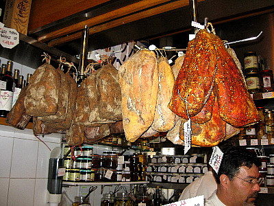 Guanciale at Volpetti in Rome