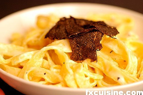 Black truffle pasta