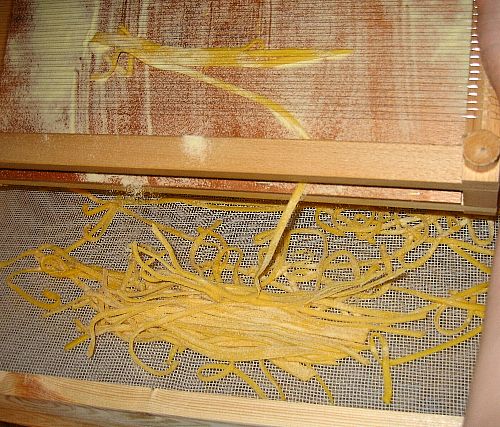Chitarra (guitar) is a 1890 italian tool for cutting spaghetti