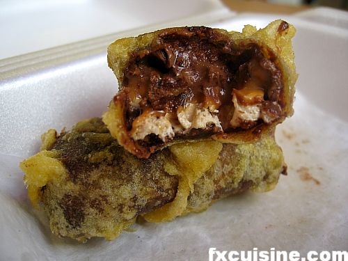 Deep-fried candy bars